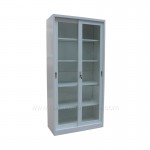 sliding cabinet with glass door
